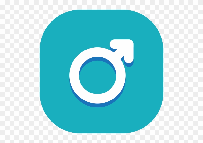 Male - Twitter Logo Round Png #1131072