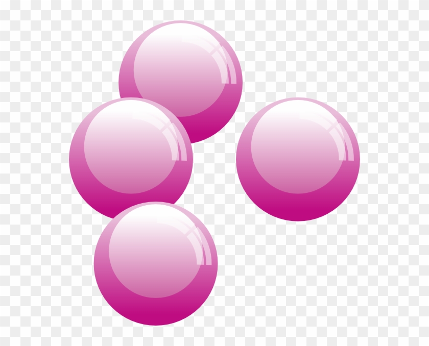 Goma De Mascar De La Burbuja Globo De Clip Art - Pink Bubbles Clip Art #1131196