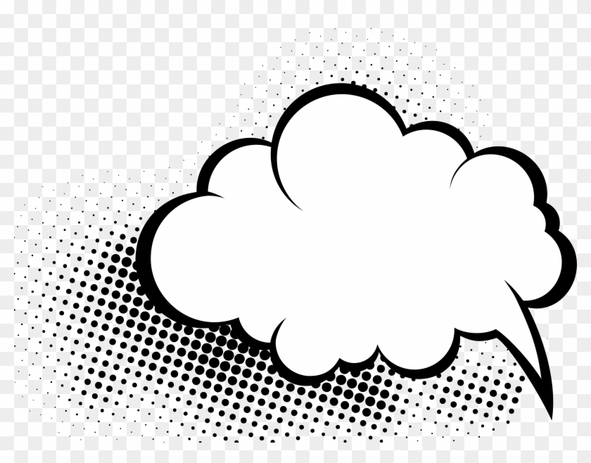 Comics Comic Book Speech Balloon Cloud - Graffiti La Sign Black And White #1131201