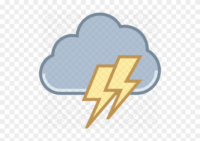 Cloud Lightning Icon - Storm #1131241