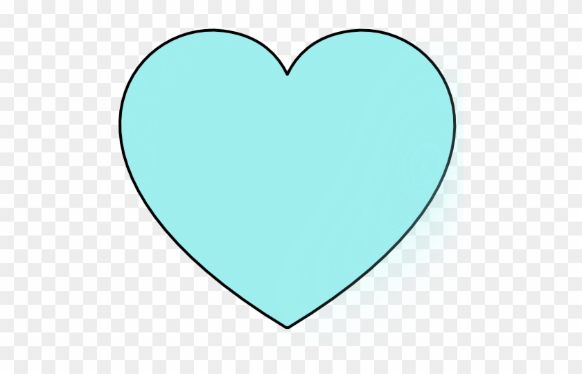 Light Blue Heart Clip Art - Heart #1131269