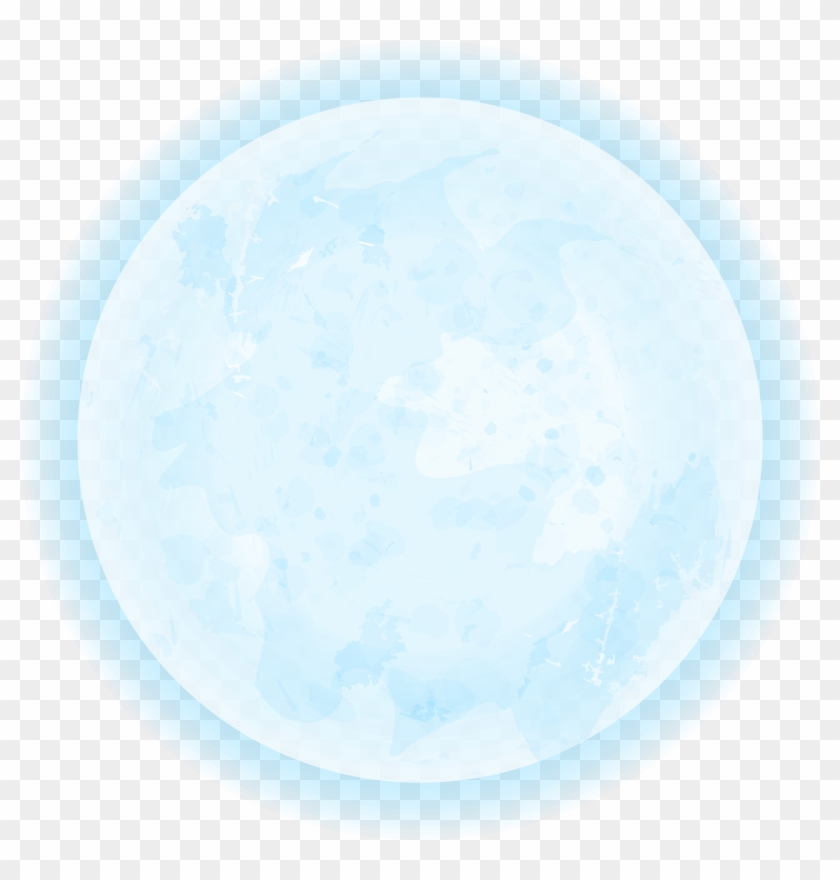 Blue Full Moon Clipart - Blue Full Moon Clipart #1131337