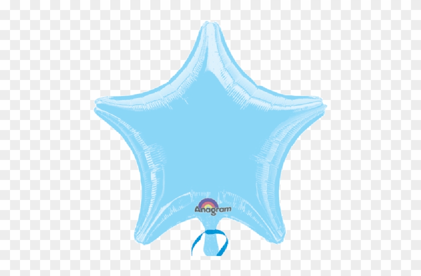 Pastel Blue Star 18" Mylar Balloon - Mylar Balloon #1131351