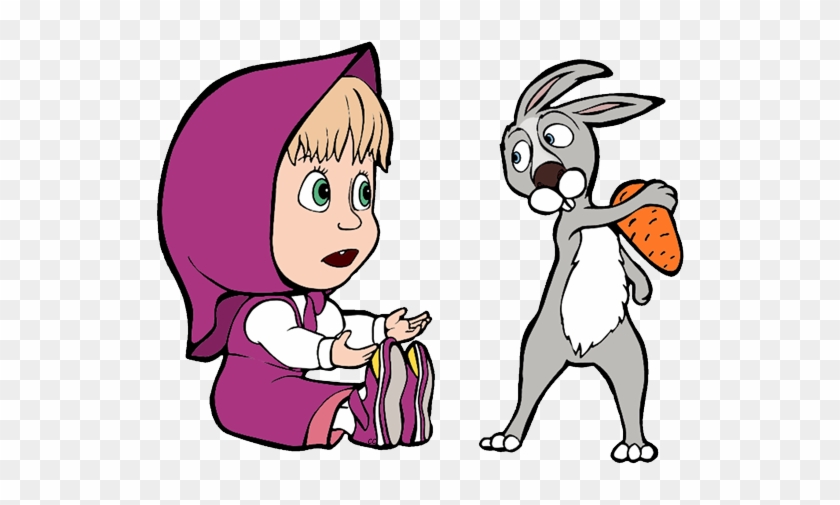 Masha And The Bear Rabbit - Free Transparent PNG Clipart Images Download