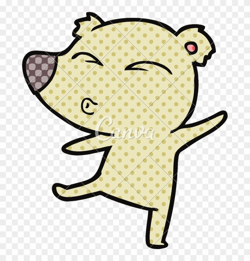 Cartoon Whistling Bear - Polar Bear #1131508