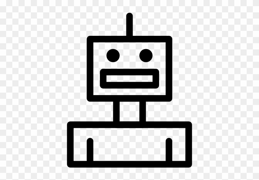 Robot 2 Icon - White Robot Icon Png #1131563