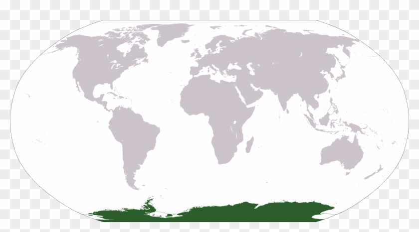 Locationantarctica Transparent - World Map Blank No Borders #1131664