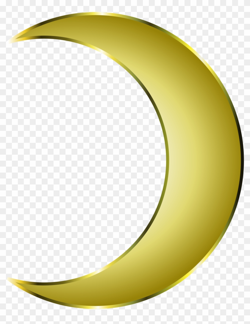 Crescent Shape Cliparts 24, Buy Clip Art - Golden Crescent Logo #1131678