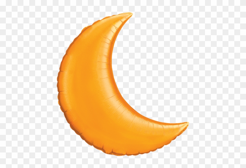 35" Orange Crescent Moon Foil Balloon - 35" Orange Crescent Moon Foil Balloon #1131691