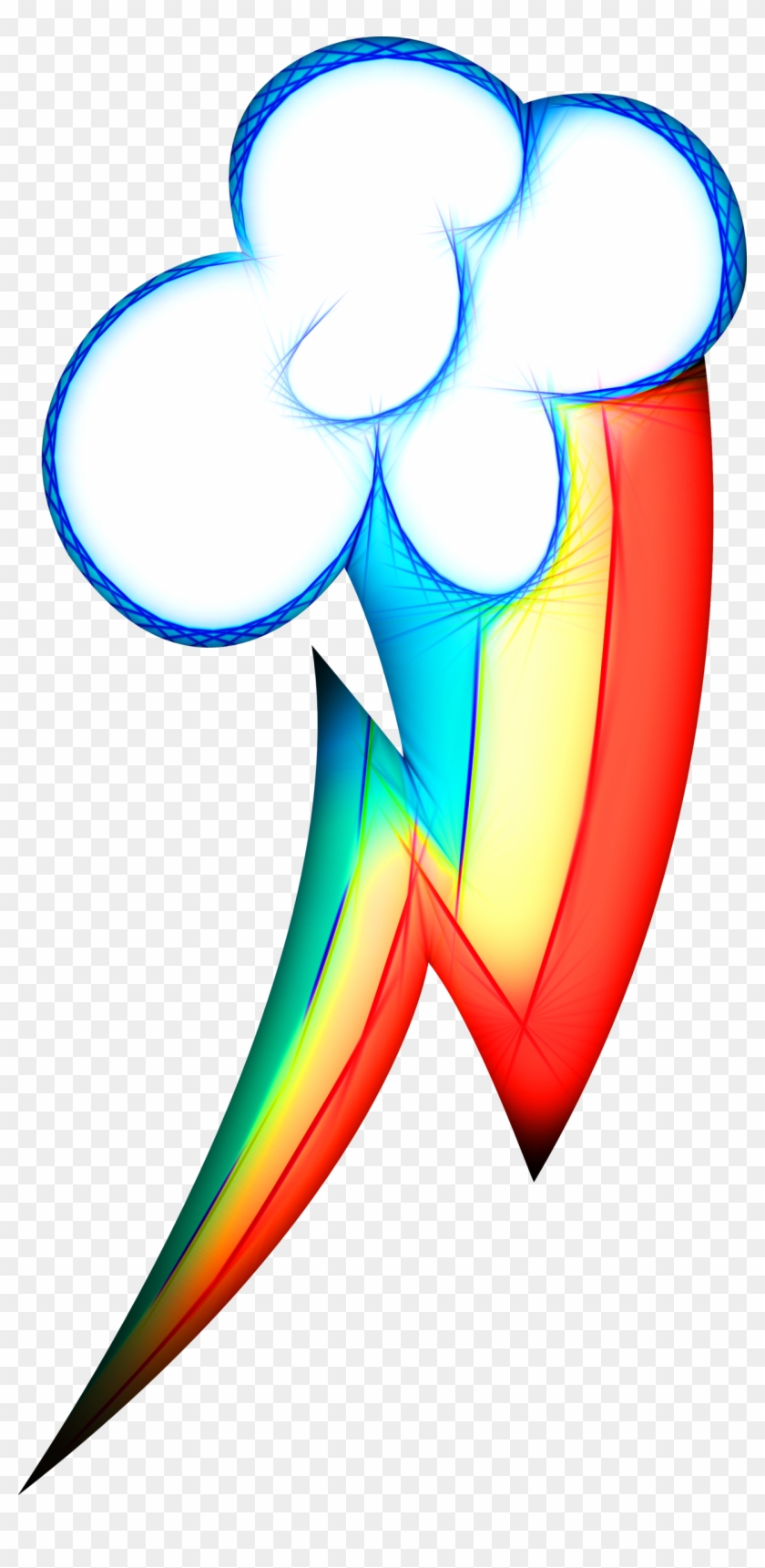 Neon Rainbow Dash's Cutie Mark - Rainbow Dash Cutie Mark Tattoo #1131732