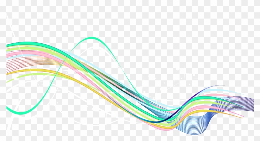 Rainbow Lines Color Curve - Rainbow Lines Png #1131795