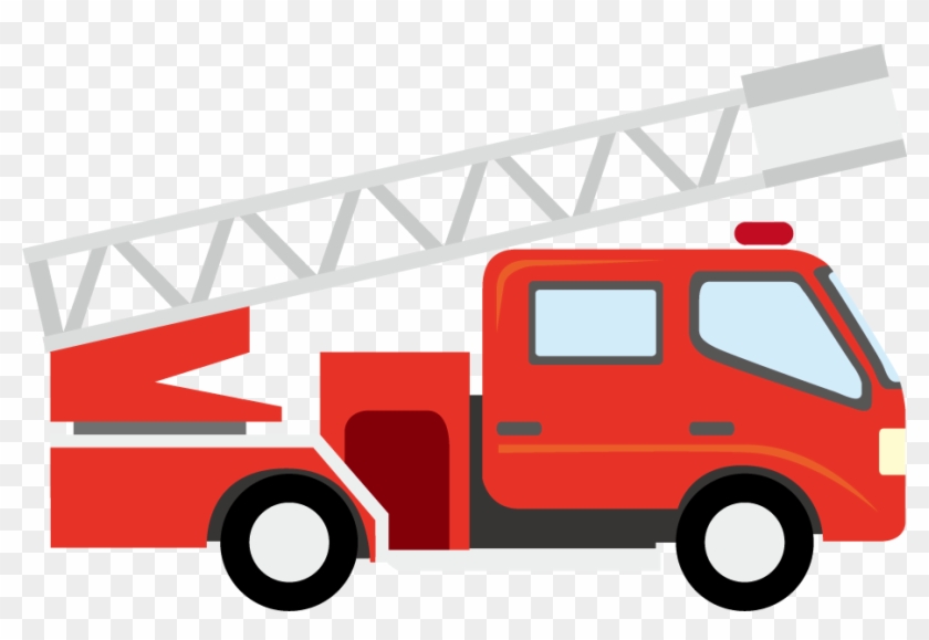 Fire Truck Clipart - Fire Truck Vector Png #1131859