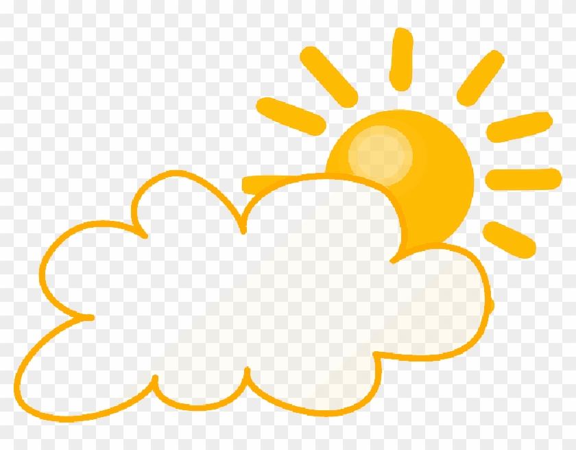 Cloud, Symbol, Sun, Cartoon, Signs, Symbols, Day - Weather Clip Art #1131865