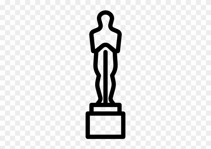 Dazzling Oscar Statue Outline Free Clipart - Dazzling Oscar Statue Outline Free Clipart #1131870