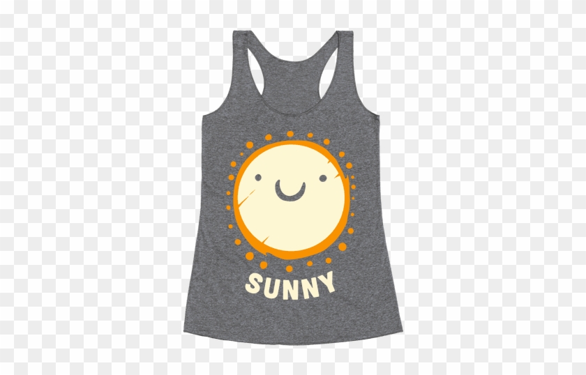 Sun & Grumpy Cloud Racerback Tank Top - Laces Tight And Gloves Dusty Racerback Tank Top Top: #1131980