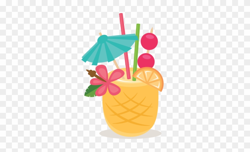 Freebie Of The Day - Beach Drinks Clipart #1132052