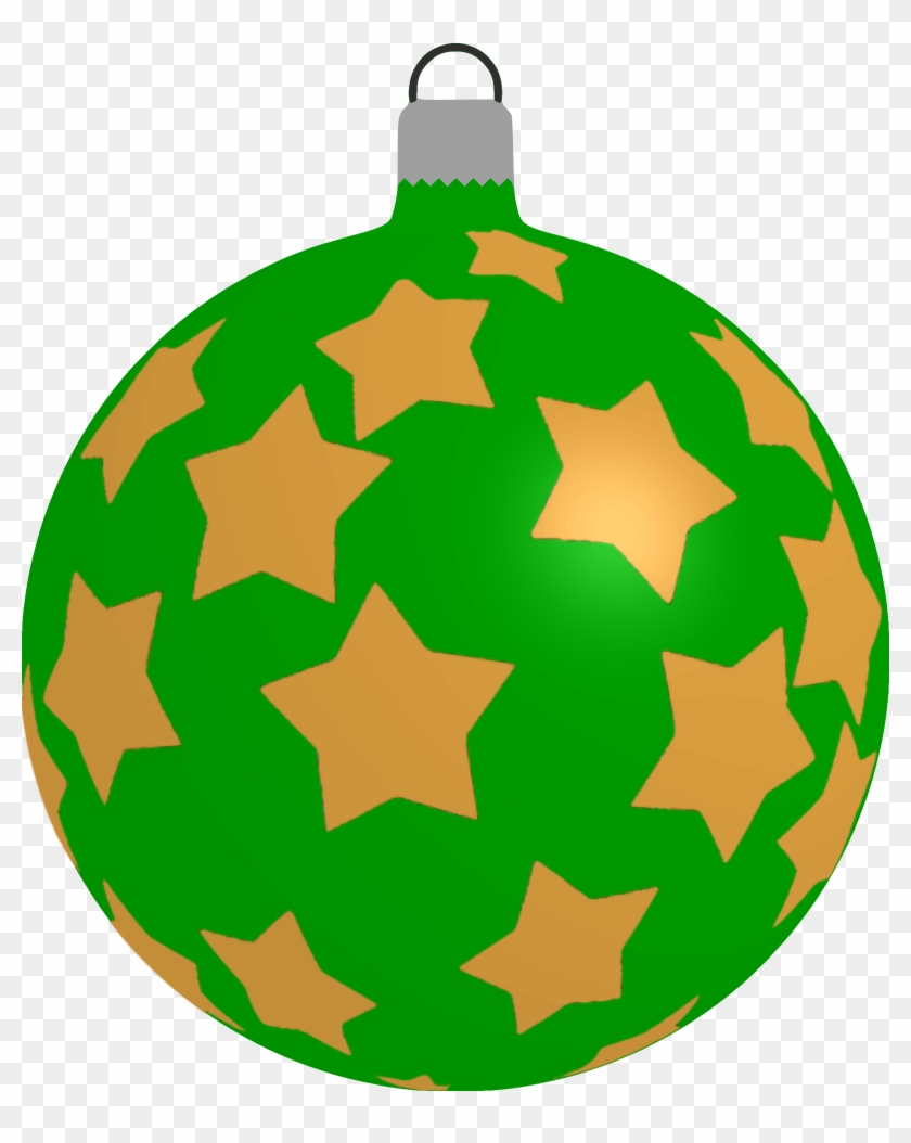 Big Image - Transparent Green Christmas Bauble #1132079