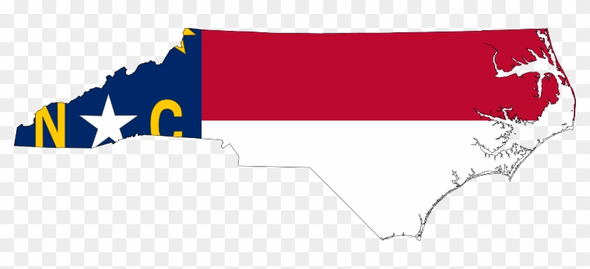 North Carolina State Flag Map #1132121