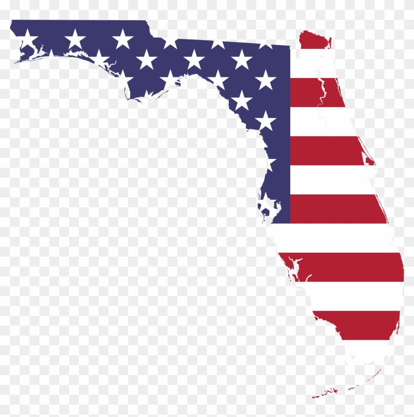 This Free Icons Png Design Of Florida America Flag - Florida With American Flag #1132124
