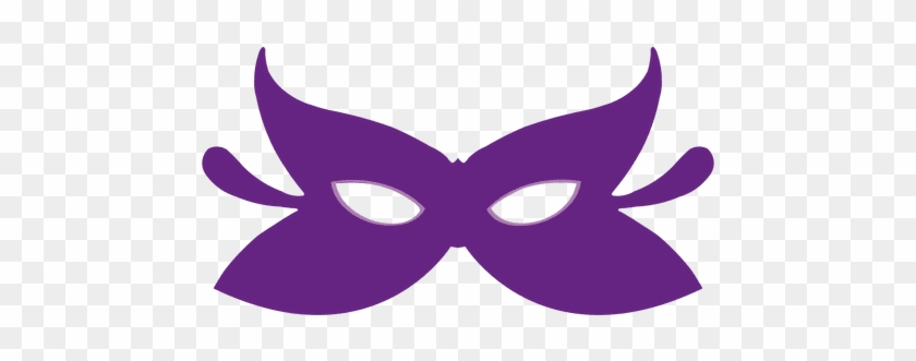 Purple Masquerade Mask Png Download - Purple Ribbon Mask Clipart Png #1132143