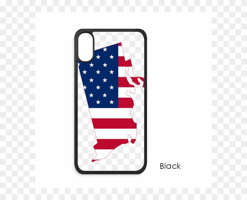 Rhode Island Usa Map Stars Stripes Flag - Mobile Phone Case #1132170