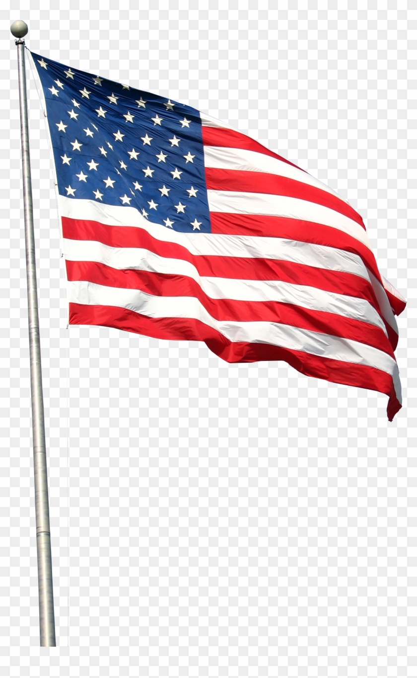 American Flag No Background - Us Flag Transparent Png #1132176