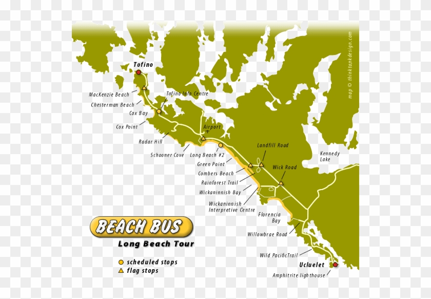 Tofino Beach Bus - Pacific Rim National Park Map #1132221