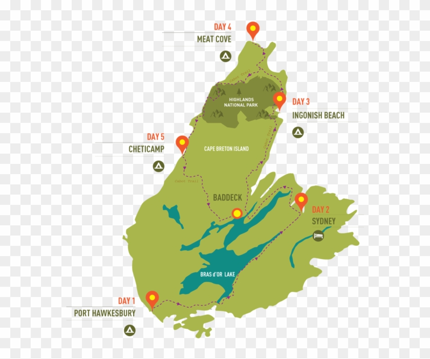 Breton Map 5 Bigmap - Cape Breton Island #1132253