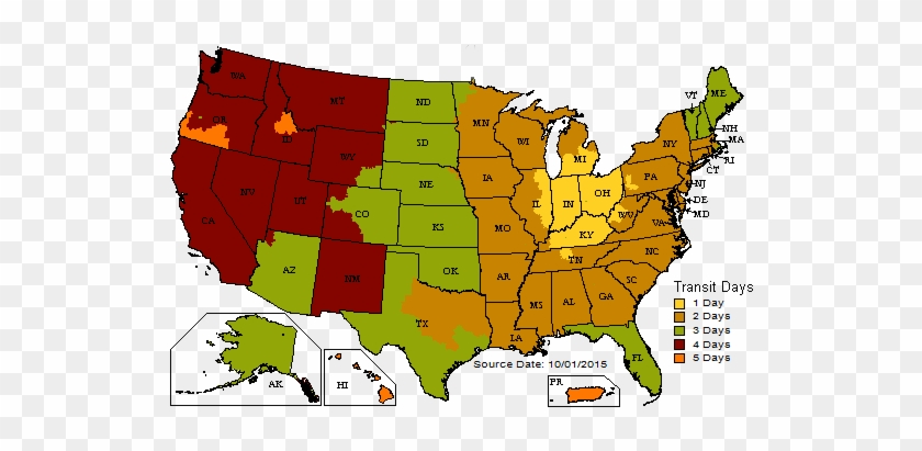 Shipping Map - Dayton Ohio Us Map #1132270