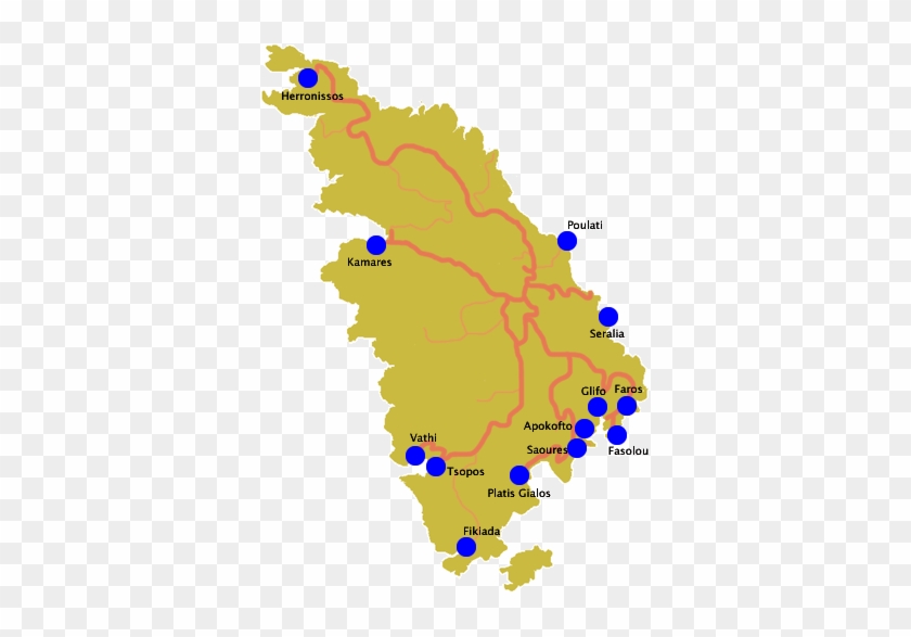 Click On It - Sifnos Beaches Map #1132272