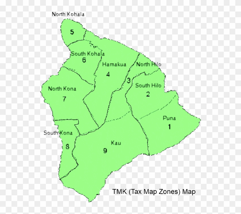 Tmk Zone Map Of The Big Island - Map #1132276