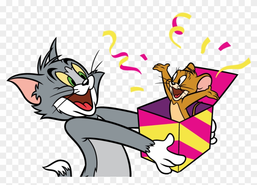Tom N Jerry Confetti Cropped - Cartoon #1132405
