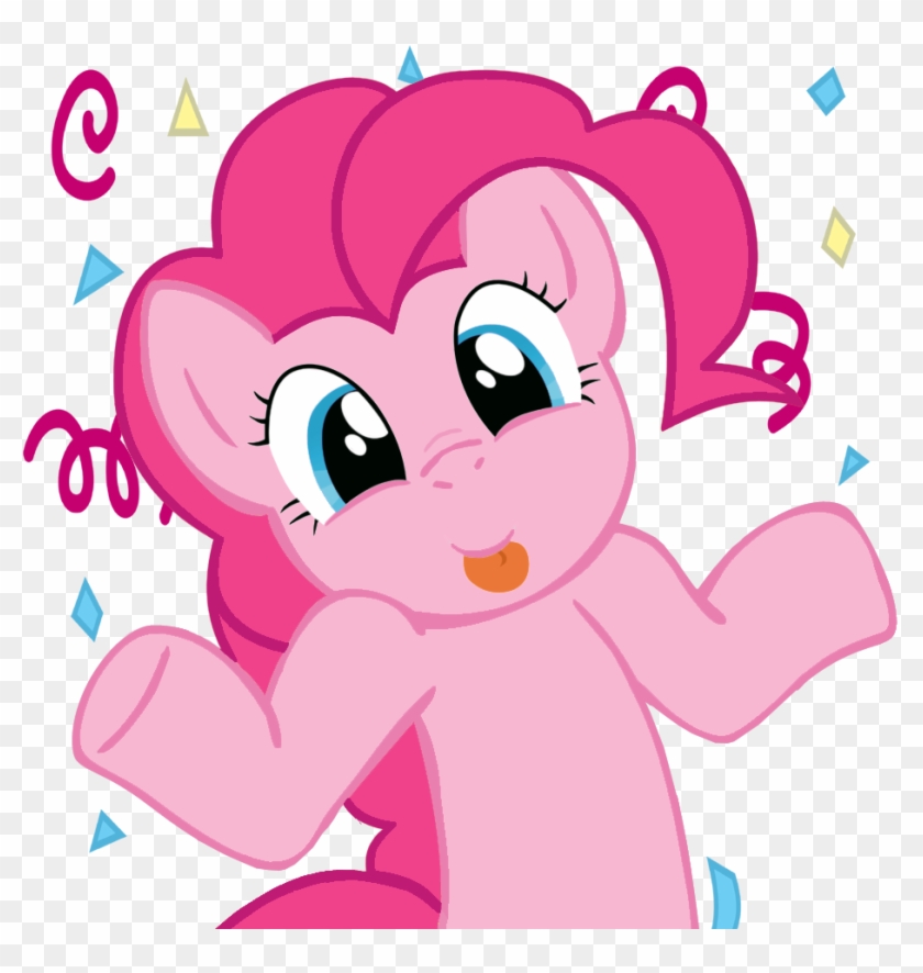 Pinkiepiemike, Confetti, Looking At You, - Pinkie Pie Shrug #1132417