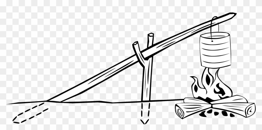 Cranes Campfire Clipart - Clip Art #1132589