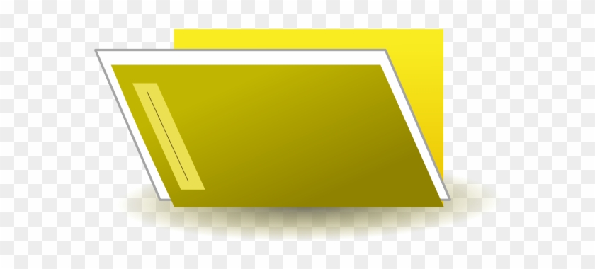Folder Clipart Yellow Folder - Clip Art #1132610