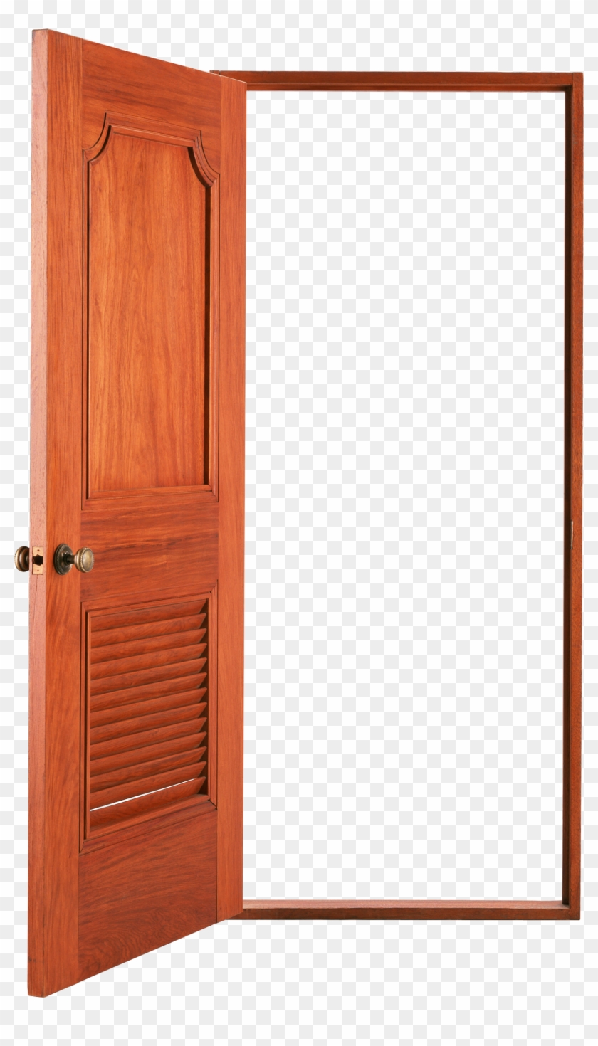 Open Clip Art - Open Wood Door Png #1132642