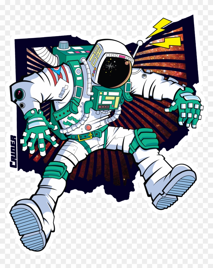 Ohio Astronaut-sticker - Capital Park #1132823