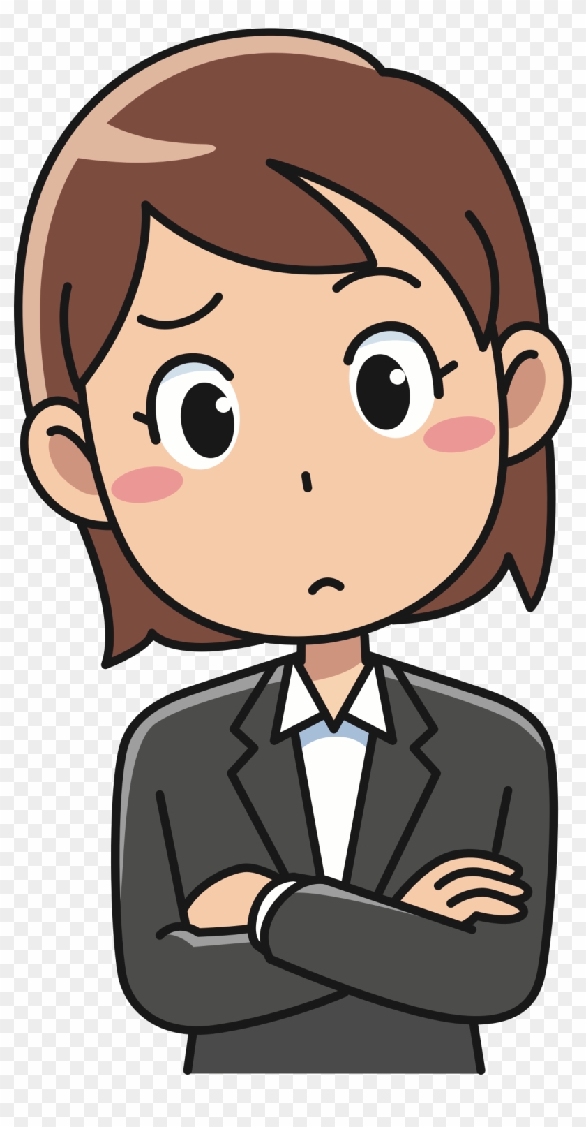 woman thinking clip art