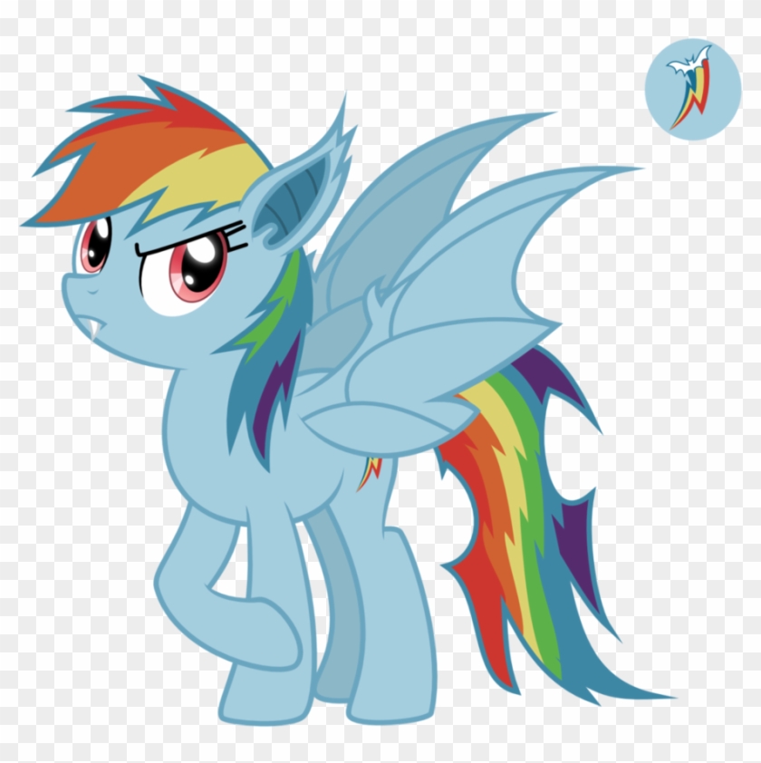 My Little Pony Clipart Dracula - My Little Pony Rainbow Dash Bat #1132994