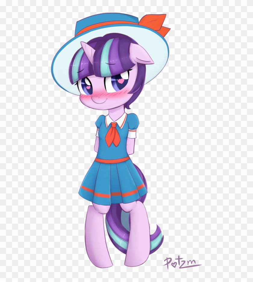 Potzm, Blushing, Clothes, Cute, Filly, Glimmerbetes - Cartoon #1133098