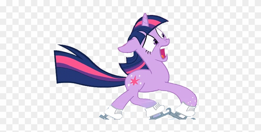 Animated, Ice Skates, Panic, Safe, Shuffle, Twilight - Pony #1133198