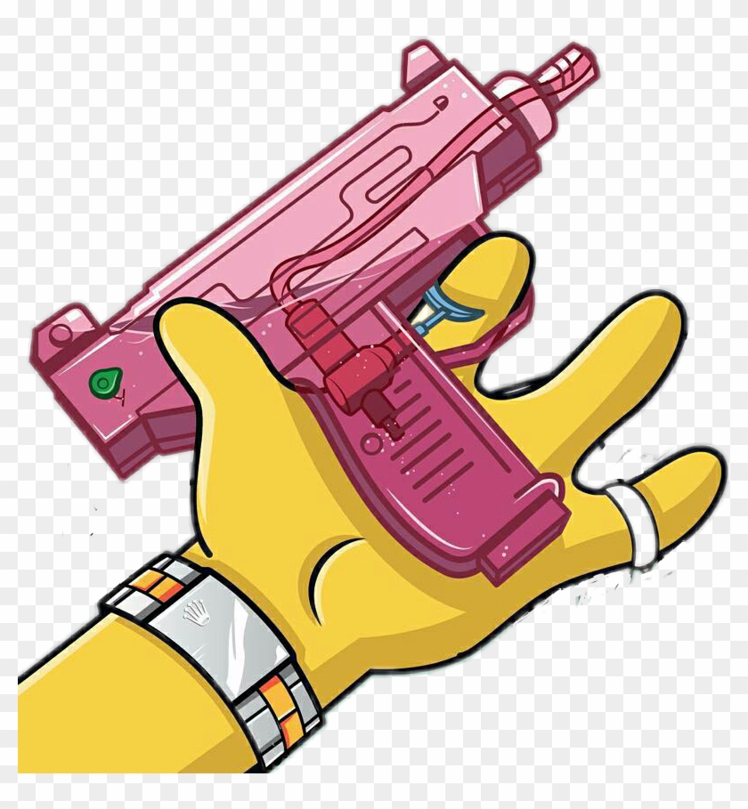 Savage Yellow Bartsimpson Gun Pistola - Bart Simpson Gun #1133256