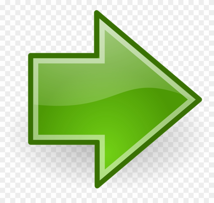 Right Clipart Next - Green Right Arrow Png #1133297