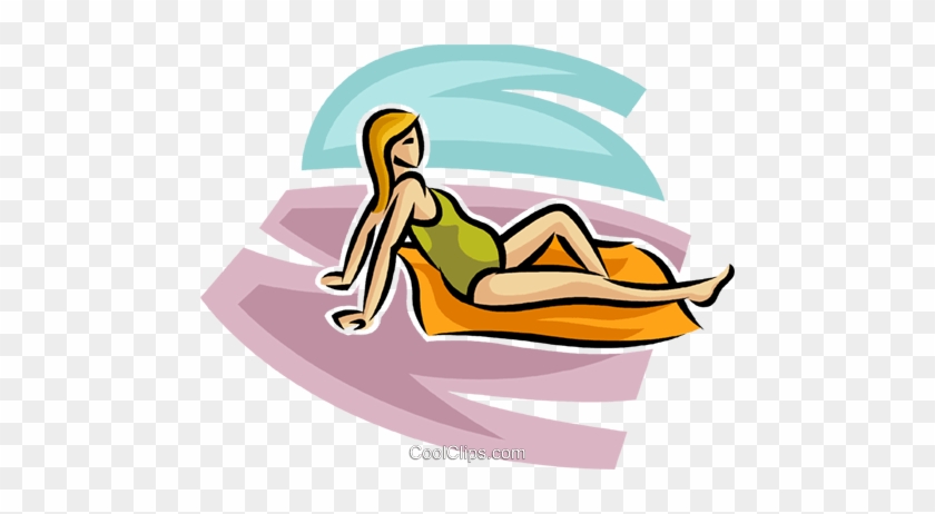 Pregnant Woman Doing Exercises Royalty Free Vector - Pregnant Woman Clipart Bathing Suits #1133343