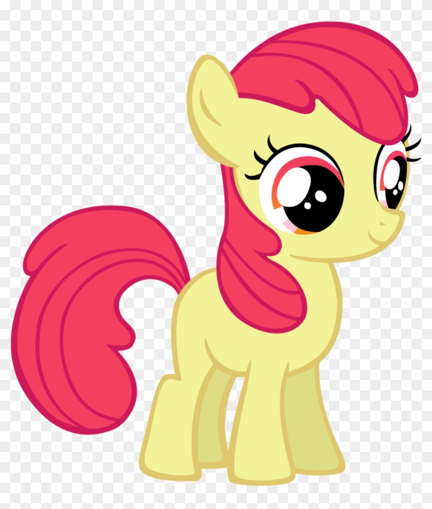 Apple Bloom Without Her Ribbon By Bloodykeyblade - Apply Bloom Pony Color #1133376