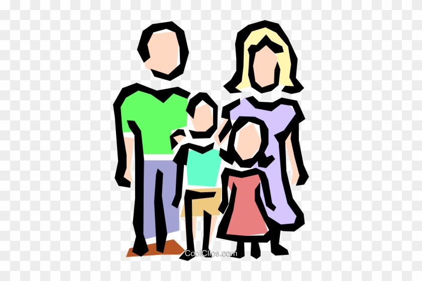 Family Symbol Royalty Free Vector Clip Art Illustration - Animated Picture Of A Family #1133399