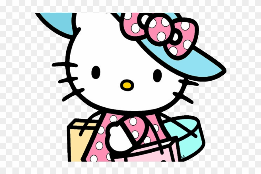 Shopping Clipart Hello Kitty - Colouring Pics Hello Kitty #1133446