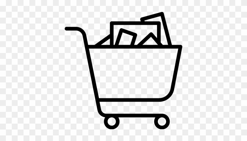 Shopping Trolley Full Vector - Full Shopping Trolley Icon #1133462