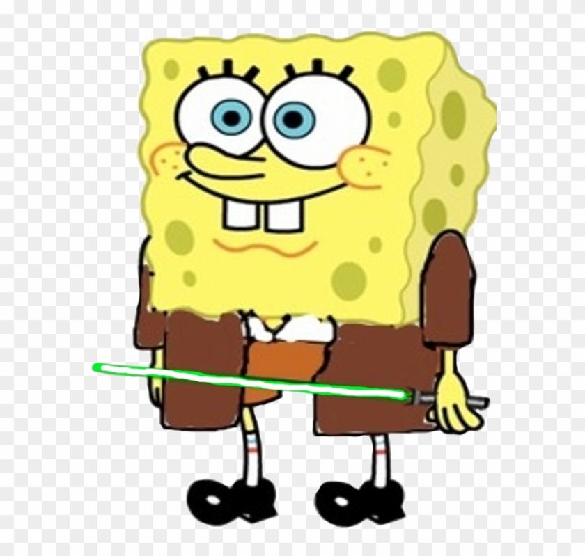 Spongebob Squarepants Jedi Knight By Darthranner83 - Spongebob In Bathing Suit #1133468