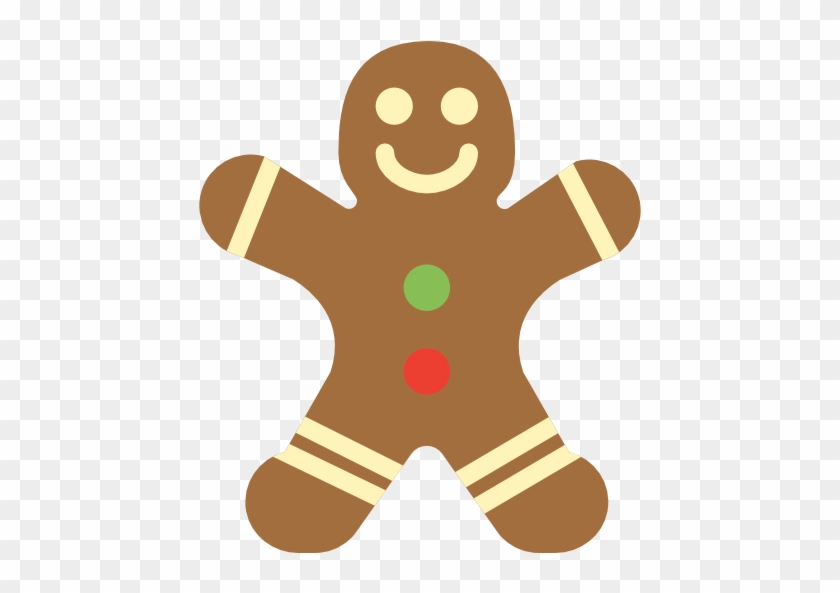 Gingerbread Free Icon - Gingerbread Man Vector Png #1133753